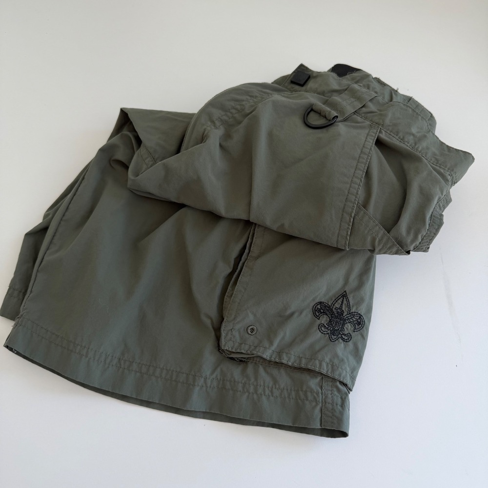 Boy Scouts of America Centennial Uniform Shorts Men's‎ Small Green Cargo outdoor